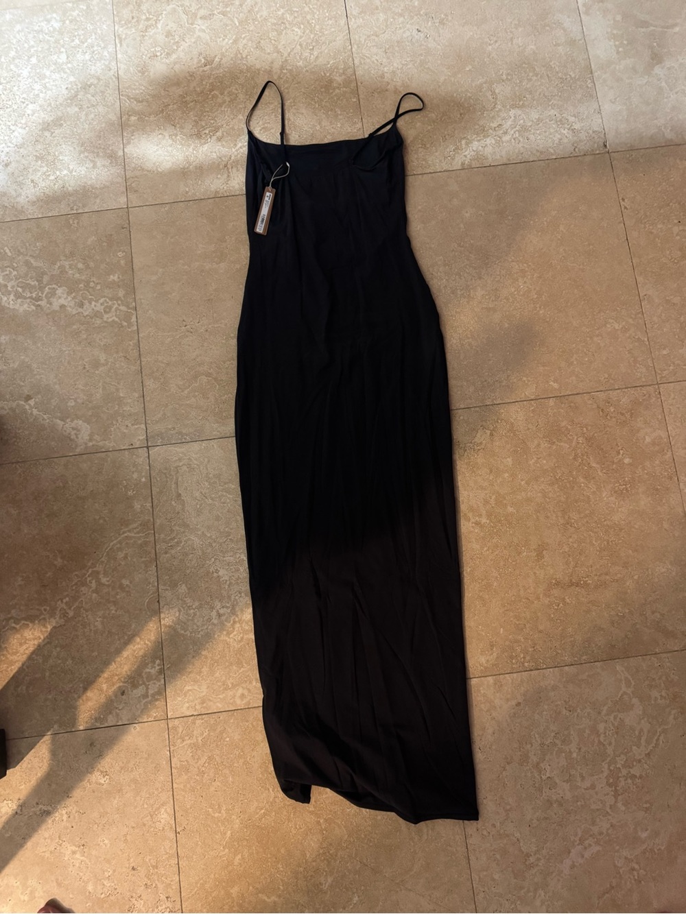 SKIMS Black Slip up “Fits Everybody” Dress NWT